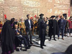 Guadalajara rinde homenaje al Tenorio Mendocino descubriendo una escultura inspirada en Javier Borobia