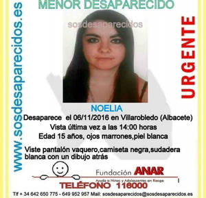 Se busca a una menor desaparecida en Albacete