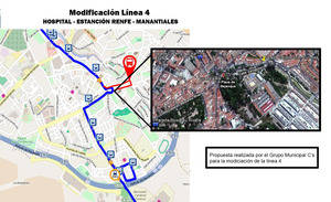 Los barrios de Colonia-Eras y El Fuerte tendrán conexión directa de autobuses con la estación de Renfe
