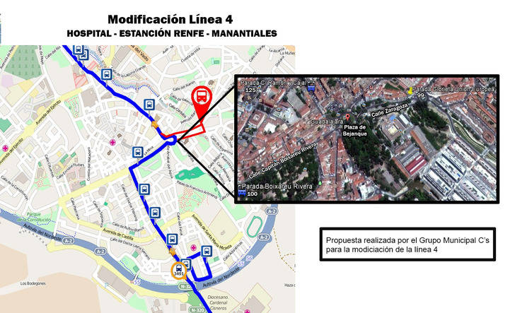 Los barrios de Colonia-Eras y El Fuerte tendrán conexión directa de autobuses con la estación de Renfe