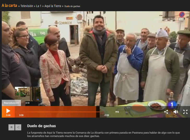 Duelo de gachas televisado en Pastrana