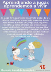 El Consejo Local de Igualdad de Azuqueca recuerda la importancia del juego igualitario