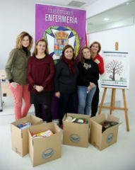 El Colegio de Enfermería recoge más de 200 kilos de alimentos para ayudar a familias desfavorecidas de la mano del Banco de Alimentos