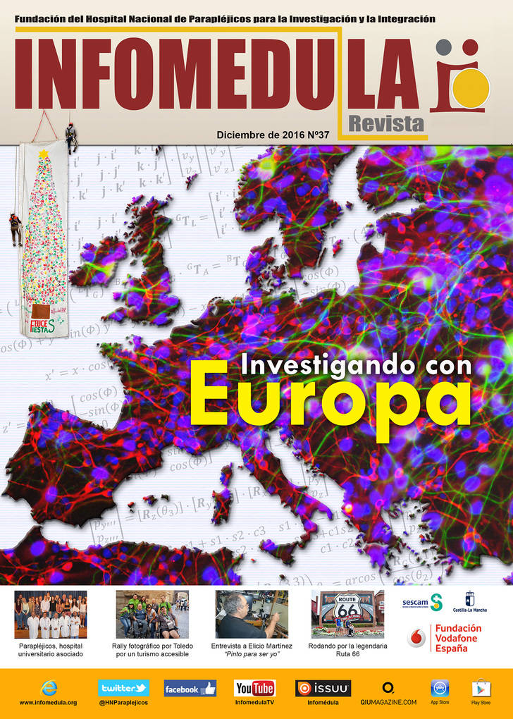 La nueva edición de Infomédula muestra los proyectos científicos de Parapléjicos en asociación con centros de investigación europeos