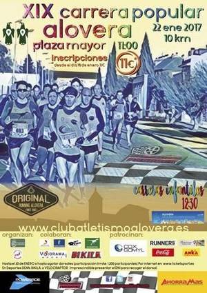 El Club Atletismo Alovera organiza su XIX Carrera Popular