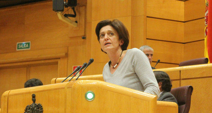 Ana González defiende en el Senado una iniciativa para que el Gobierno elabore un Plan Nacional de lucha contra el acoso escolar