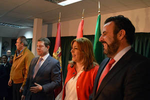 Emiliano García-Page y Susana Díaz inauguran la sede de la Casa de Andalucía en Azuqueca