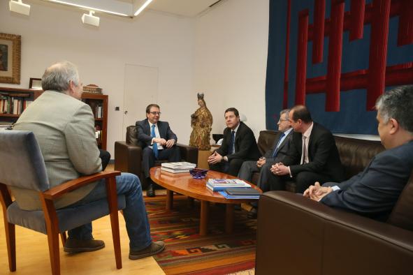 Page y Galván avanzan en la redacción del proyecto del futuro Campus Universitario de Las Cristinas