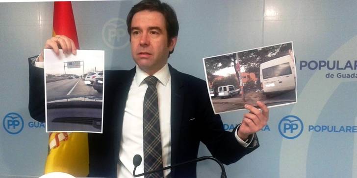 Robisco denuncia la improvisación de la Junta : No hay 600 plazas de aparcamiento gratuitas en el Hospital de Guadalajara. Ni la mitad