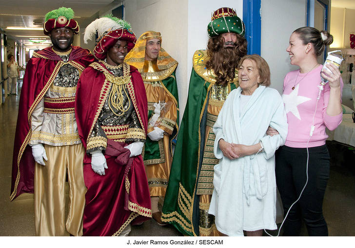 Los Reyes Magos no se olvidaron de visitar el Hospital Universitario de Guadalajara