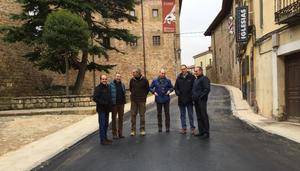 La Diputación renueva las redes y la pavimentación de la calle de Valencia en Sigüenza