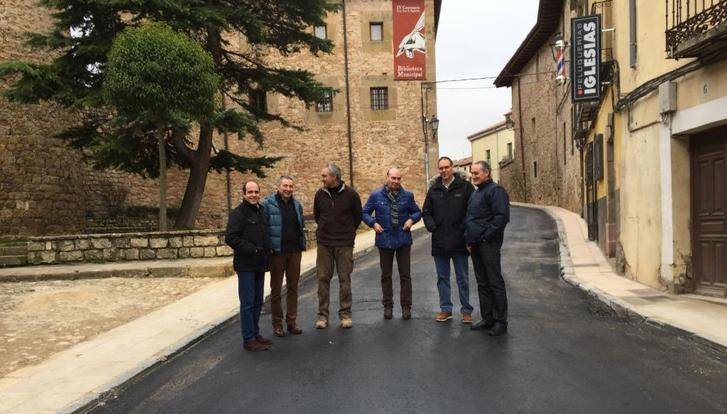 La Diputación renueva las redes y la pavimentación de la calle de Valencia en Sigüenza