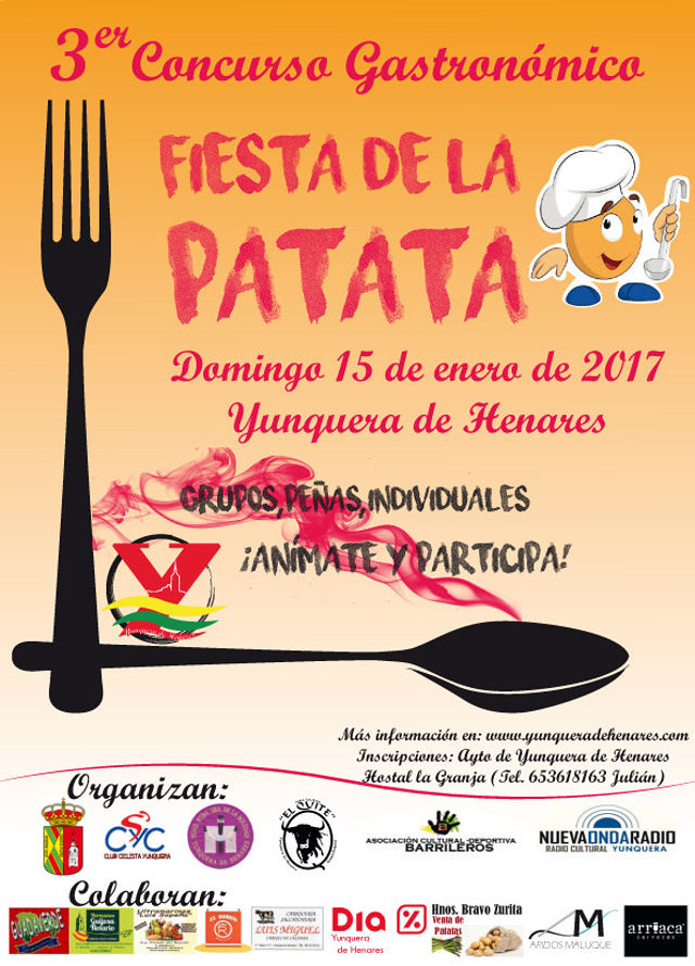Todo preparado para el el III concurso gastronómico Fiesta de la Patata de Yunquera