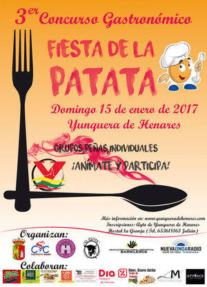 Todo preparado para el el III concurso gastronómico Fiesta de la Patata de Yunquera