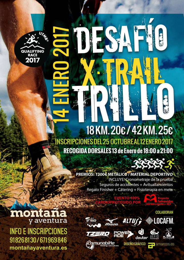 Trillo acoge el próximo 14 de enero el maratón de montaña Desafío X-Trail