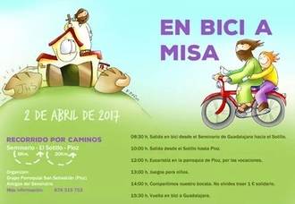 ‘En bici a misa’ desde Guadalajara hasta Pioz el próximo 2 de abril