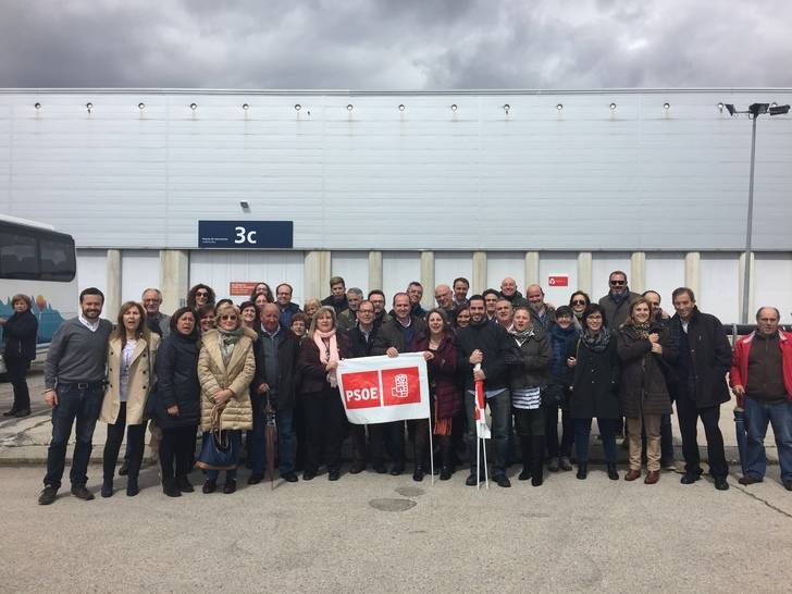 Cerca de 200 militantes de Guadalajara arropan a Susana Díaz enla presentación de su candidatura a la Secretaría General del PSOE