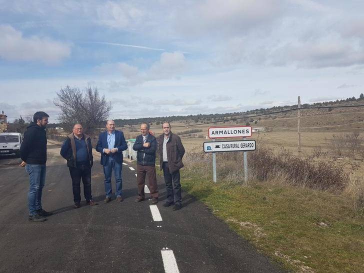 El presidente de la Diputación resalta la importante mejora de la carretera de Armallones en pleno Alto Tajo