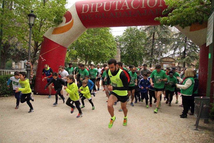 Casi quinientos corredores en la marea verde seguntina contra el cáncer