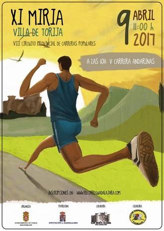 El domingo 9 se celebrará la XI Miria de Torija, segunda prueba del Circuito Diputación de Guadalajara