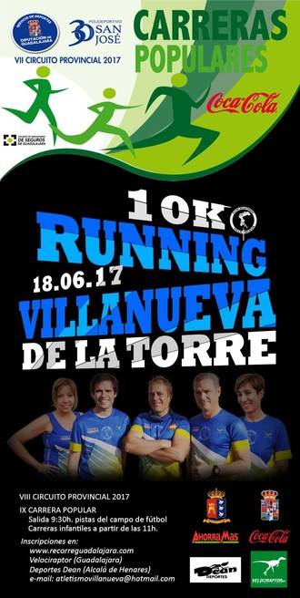 Este domingo, IX Carrera Popular de Villanueva de la Torre
