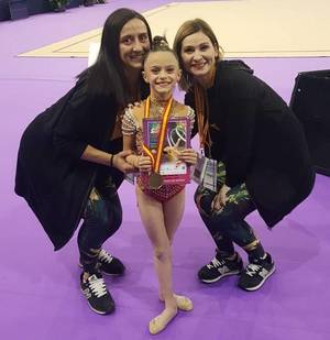 Aimara Fajardo, campeona de España de gimnasia rítmica