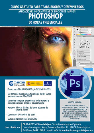 Abierto el plazo de inscripción para los cursos de Photoshop y soldador al arco eléctrico en CEOE