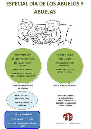 El lunes se ponen a la venta en Azuqueca los vales para el Día de los Abuelos y Abuelas