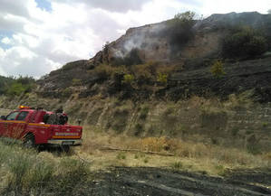 Por fín se consigue controlar el incendio de Almoguera