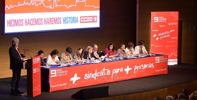 El 9º Congreso de las CCOO CLM aprueba con el 91,2% el Informe General de José Luis Gil