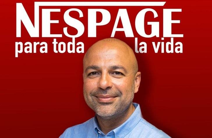 Montaje de STAS con García Molina como protagonista del Nespage (parodiando el NESCAFE, Un sueldo para toda la Vida)