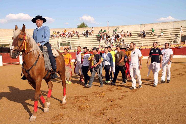 Éxito de participación y público en la Becerrada para las peñas seguntinas