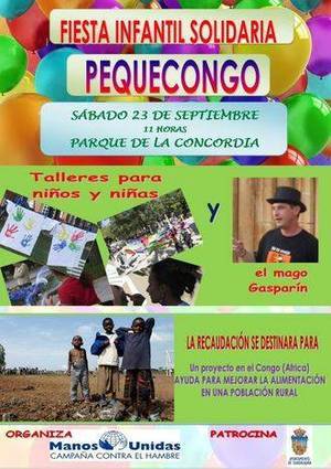 Manos Unidas vuelve a organizar este año su fiesta infantil solidaria Pequecongo