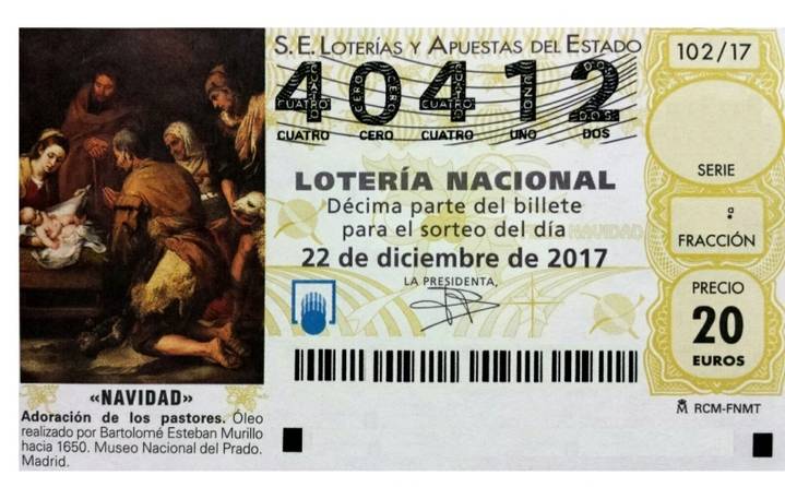 ATENCIÓN : Si llevas participaciones de Lotería de Navidad del AMPA Maestra Teodora de Marchamalo, juegas con el número 40.412, no con el 40.212