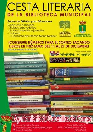 La Biblioteca de Cabanillas lanza la Cesta Literaria de Navidad, un sorteo de regalos entre usuarios