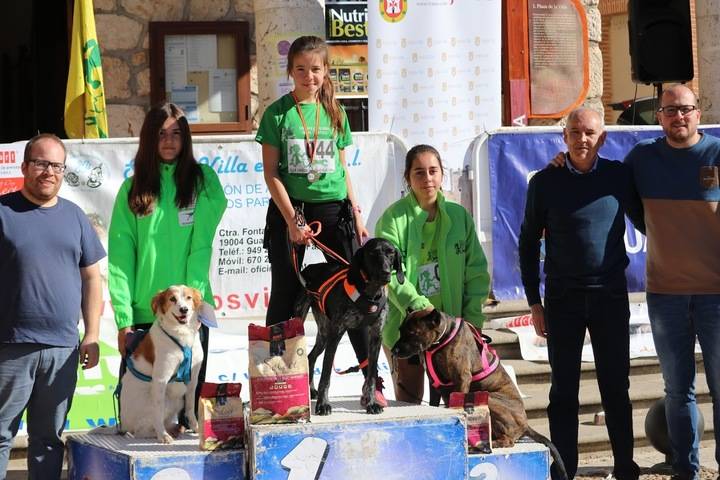 Juan Carlos de Luz y Neo repiten triunfo en la segunda prueba del canicross provincial celebrada en Torija