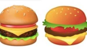 Apple y Google se pelean por los emoticonos de la hamburguesa