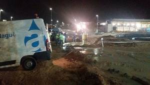 Guadalagua trabajó durante la noche para solucionar la incidencia en la Fuente de la Niña