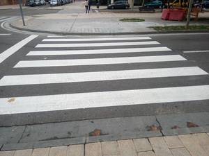 Herido grave al ser atropellado por un ciclista en un paso de peatones de Guadalajara