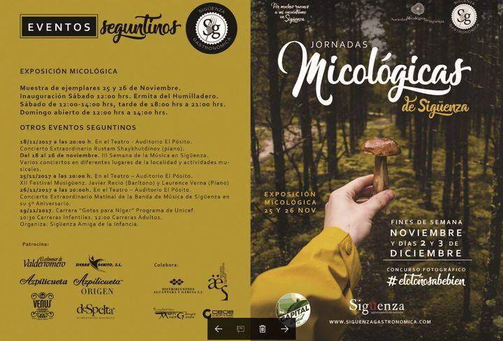 Vuelven a Sigüenza las Jornadas Micológicas durante noviembre y diciembre