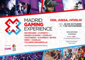 Disfruta durante tres d&#237;as de Madrid Gaming Experience, la mayor feria dedicada al ocio digital y el entretenimiento interactivo 