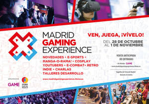 Disfruta durante tres días de Madrid Gaming Experience, la mayor feria dedicada al ocio digital y el entretenimiento interactivo