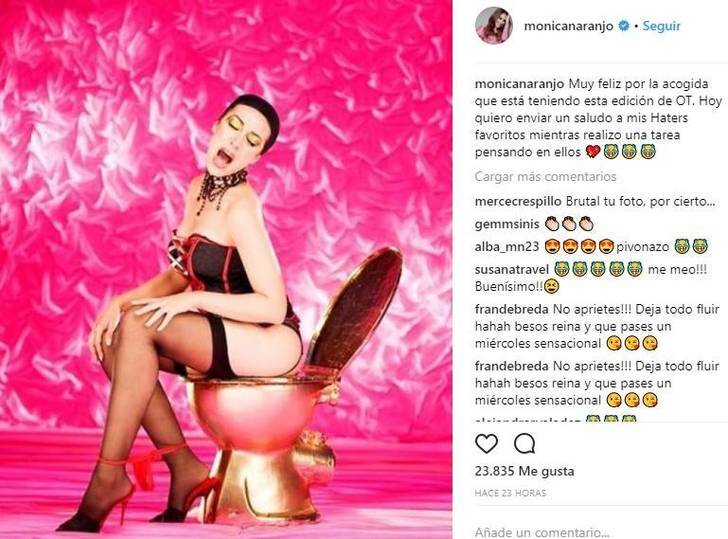 La escatológica foto que Mónica Naranjo dedica a sus 