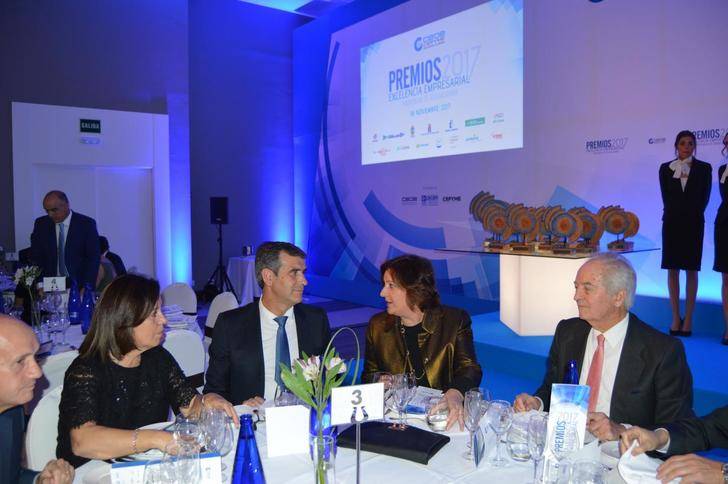 La consejera de Economía, Patricia Franco, en la entrega de premios de Excelencia Empresarial 2017 de Guadalajara