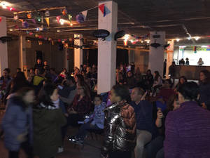 Sesenta seteros comparten una tarde familiar en el local social de la Plaza Mayor de Quer