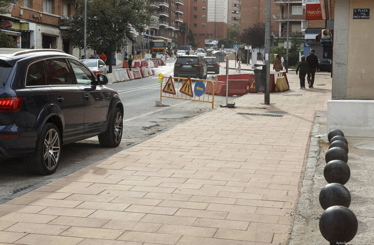 La mejora de la calle Sigüenza avanza a buen ritmo y concluirá ante de lo previsto