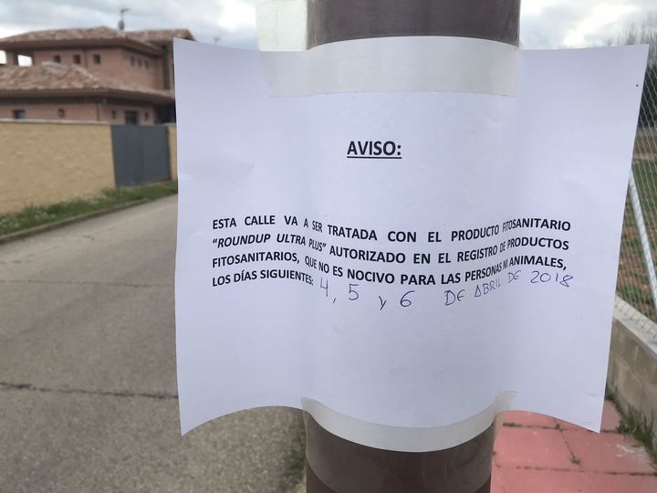 El PP de Cabanillas denuncia que el Ayuntamiento volverá a utilizar glifosato en las calles, incumpliendo así una de sus promesas electorales