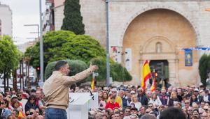 Santiago Abascal participa en un mitin este sábado 15 de julio en Guadalajara
