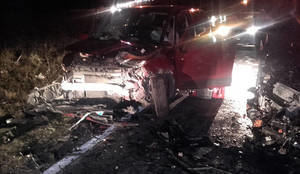 Dos personas atrapadas en su vehículo a causa de un accidente en El Casar