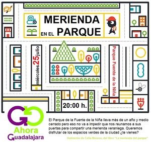 Ahora Guadalajara pide apertura del parque 'Fuente de la Niña' con una merienda